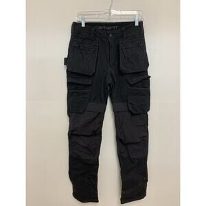 Carhartt Rugged Flex Steel Cargo Multi-Pocket Relaxed Fit Pants W30x34 Black